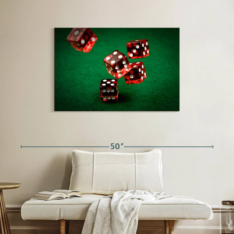 Senne Roll The Red Dice, H 26 po x l 39 po