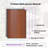 156'' x 120'' Double Top Wood Pattern Rectangle Umbrella with Steel Plate Base-729935942
