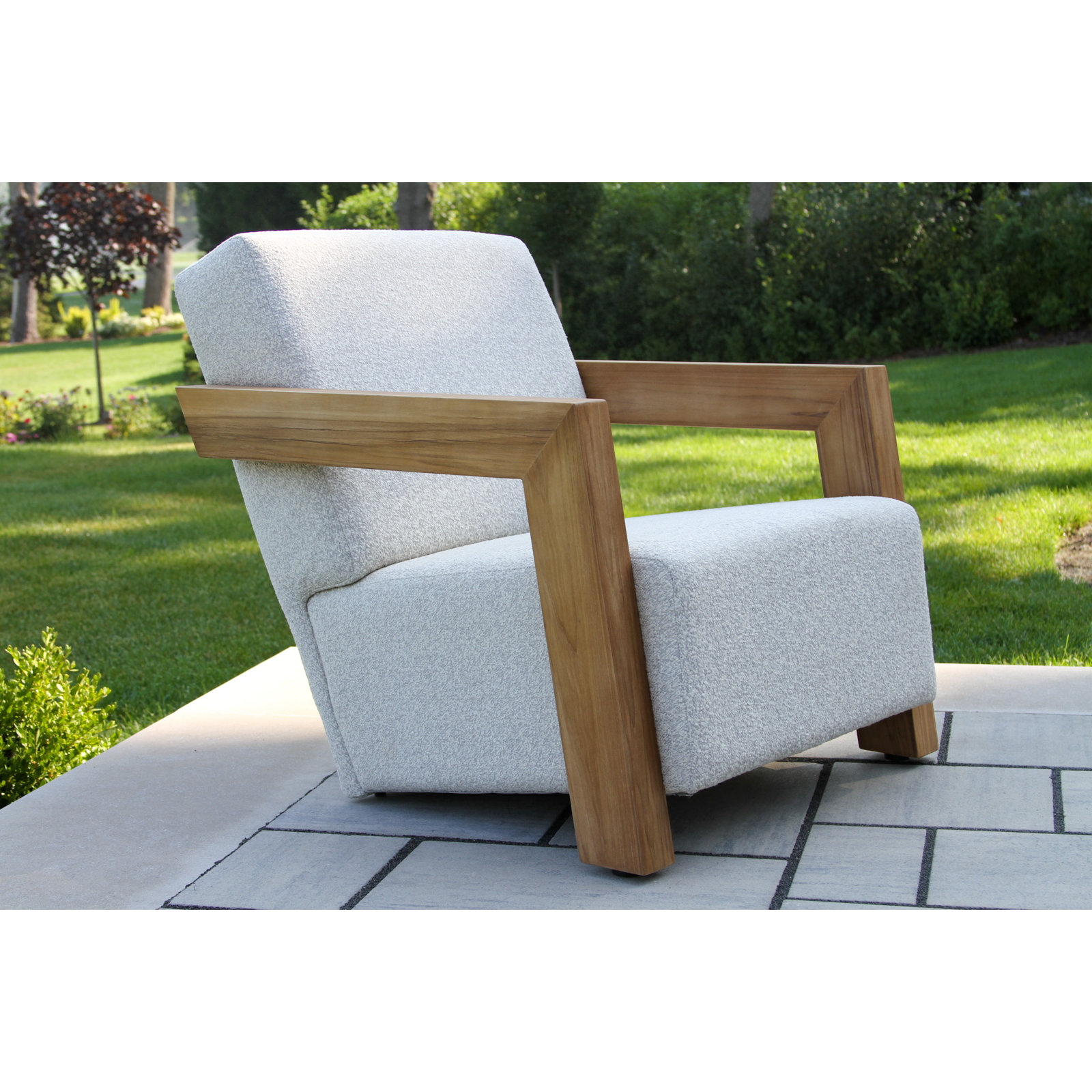 5-Pc. Teak & Quick Dry Armchair Conversation Set