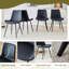 Table de salle à manger avec chaises pour 4 personnes, ensemble de table de salle à manger avec chaises en métal robustes pour petits espaces, appartement, salle à manger-294642318