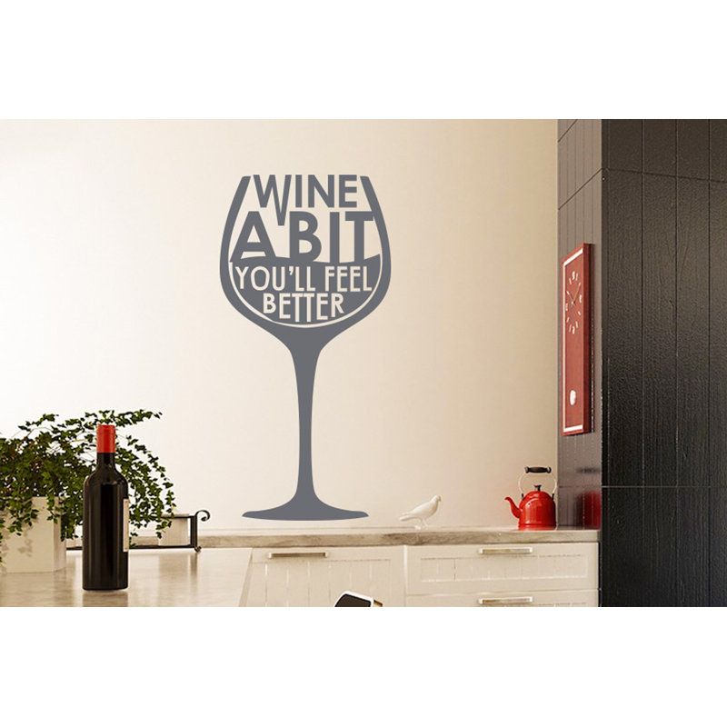 Food & Beverage Wall Decal, Grey, Large
