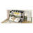 Queen Size Murphy Bed Wall Bed With Closet And Drawers,Gray