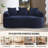 Curved Modern Boneless Loveseat,Chenille Sofa Couch-1677008941
