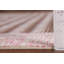 Tapis rayé rose 7 x 9