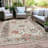 Machine Washable Indoor/Outdoor Xhevrie Linen Rug-2040701498