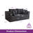 Boneless Modern Corduroy Loveseat Bean Bag Sofa-1100666255