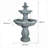 Fountains 48" H Traditional Outdoor Fountain for Garden Patio Lawn | Concrete / Cement | Gray