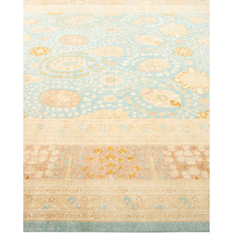 One-of-a-Kind 8'4" X 10' 2010s Wool Area Rug in Blue