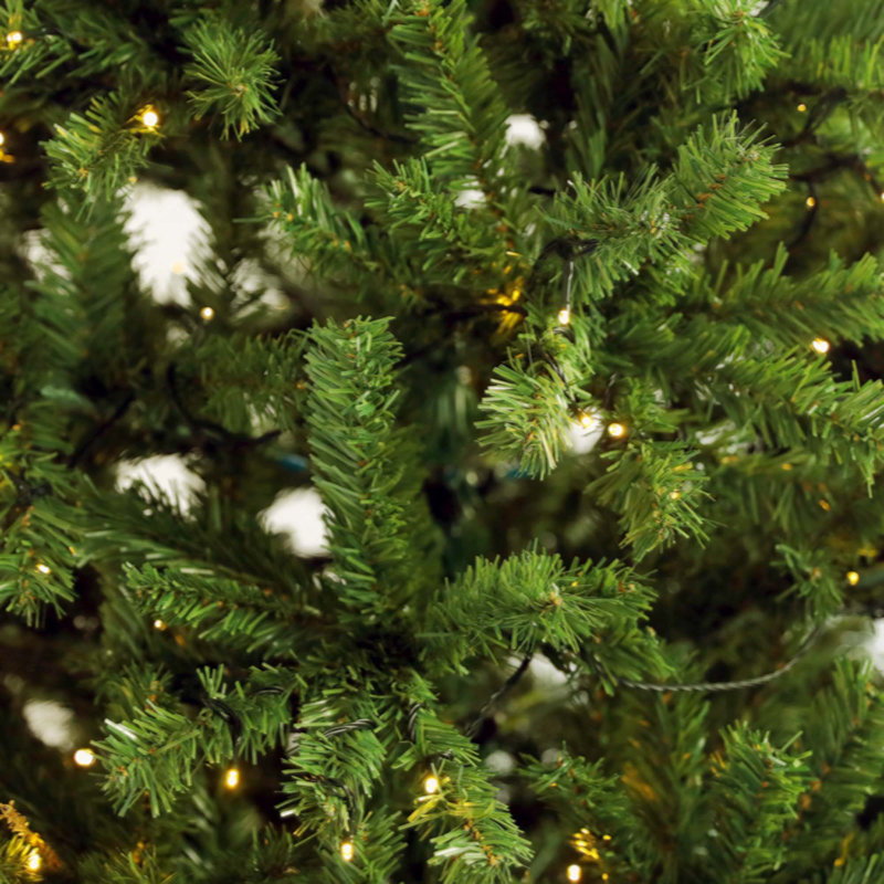 Arbre de Noël articulé artificiel pré-éclairé 6 pi avec support pliable