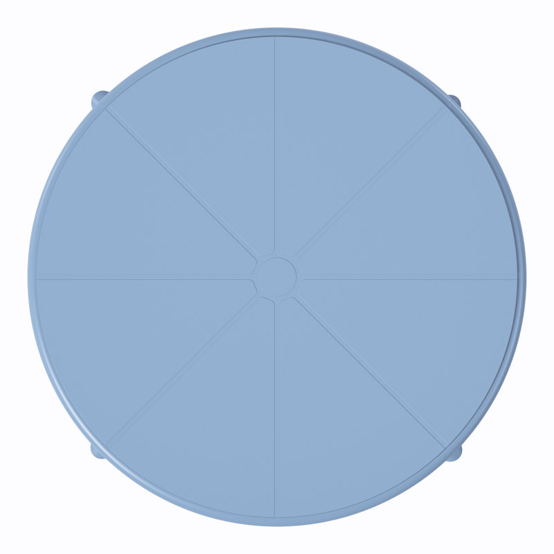 Outdoor Round Dining Table, Blue