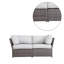 Causeuse d'extérieur avec coussins de 66 po Elodie-2003823257