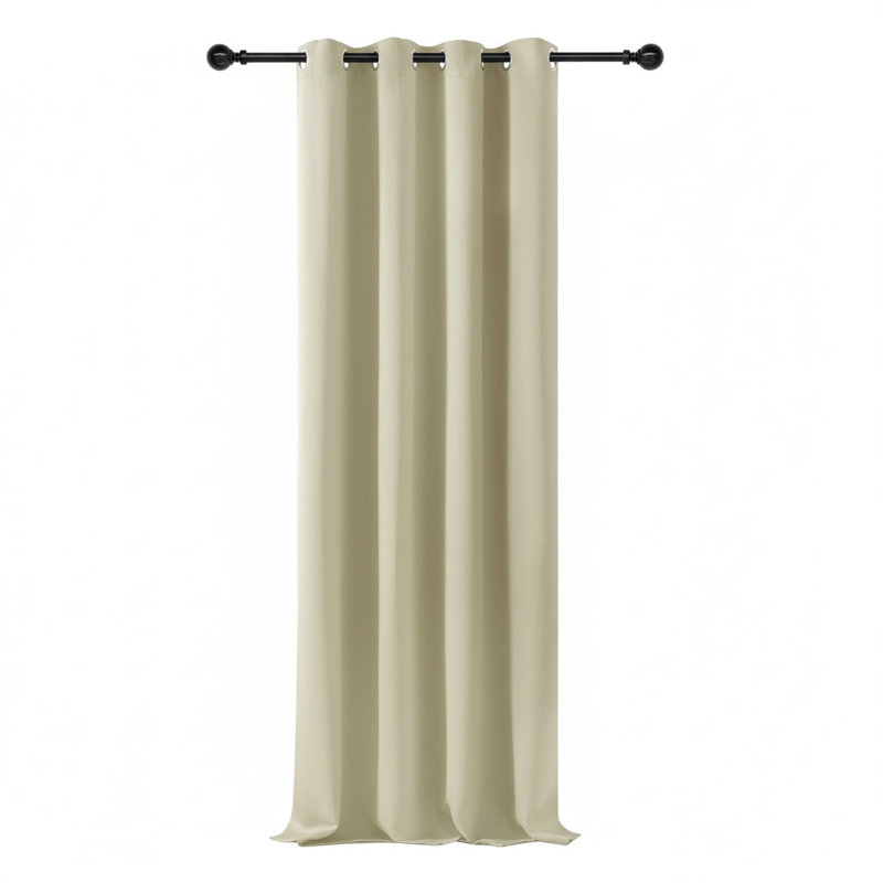 Blackout Single Curtain Panel, Beige