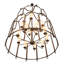 Lustre géométrique à 18 lumières