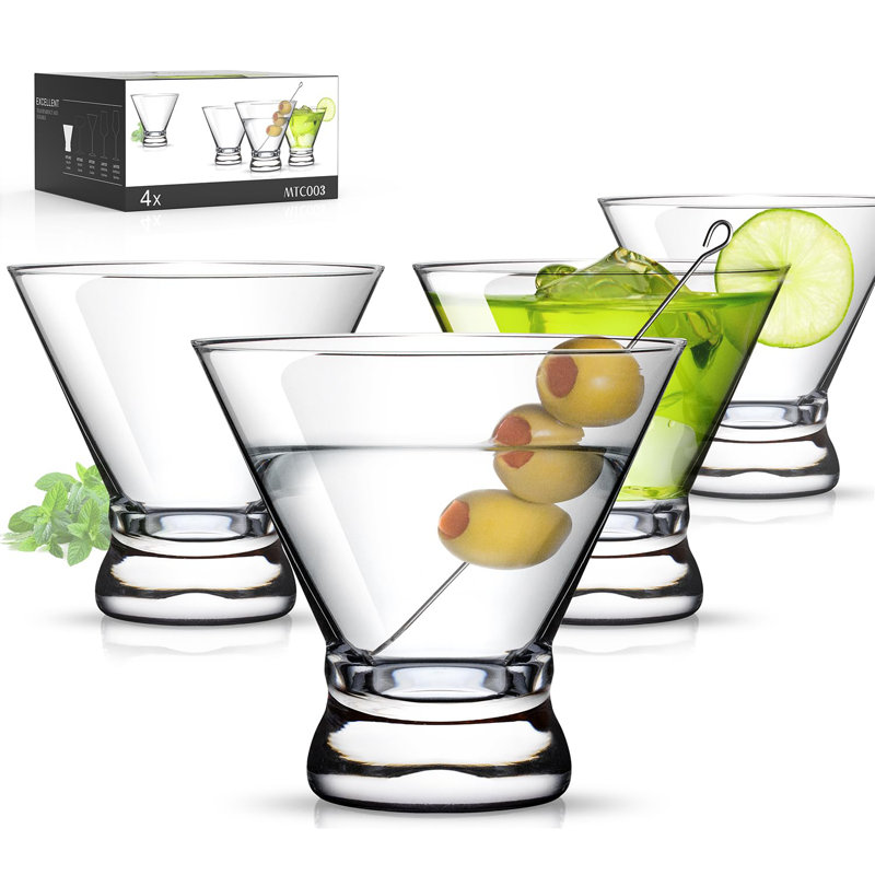 Ensemble de 4 verres à cocktail Martini