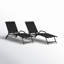 Chaise longue inclinable en acacia Billett