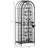 45 Bottle Wrought Iron Wine Rack Jail With Lock