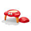 Table d'extérieur avec bac à sable en plastique et couvercle pour tout-petit Crabbie de Step2