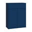 Chadwic Modern minimalistic shoe cabinet with 2 doors and 1 drawer, engineered wood, terracotta, 74.5 cm W x 99.1 cm H x 34.9 cm D-1913487220