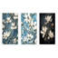 «White Blooimg Magnolias Trees», ensemble de 3 impressions murales en métal Magnolias-708039025
