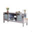60" Mirrored Tv Stand With Crushed Diamond Glass Doors