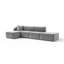 4 Seater Velvet Sofa & Chaise-130020587