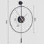 Large Wall Clock Classical Decorative 24In/60Cm With Pendulum Modern Non-Ticking Silent-1994818460