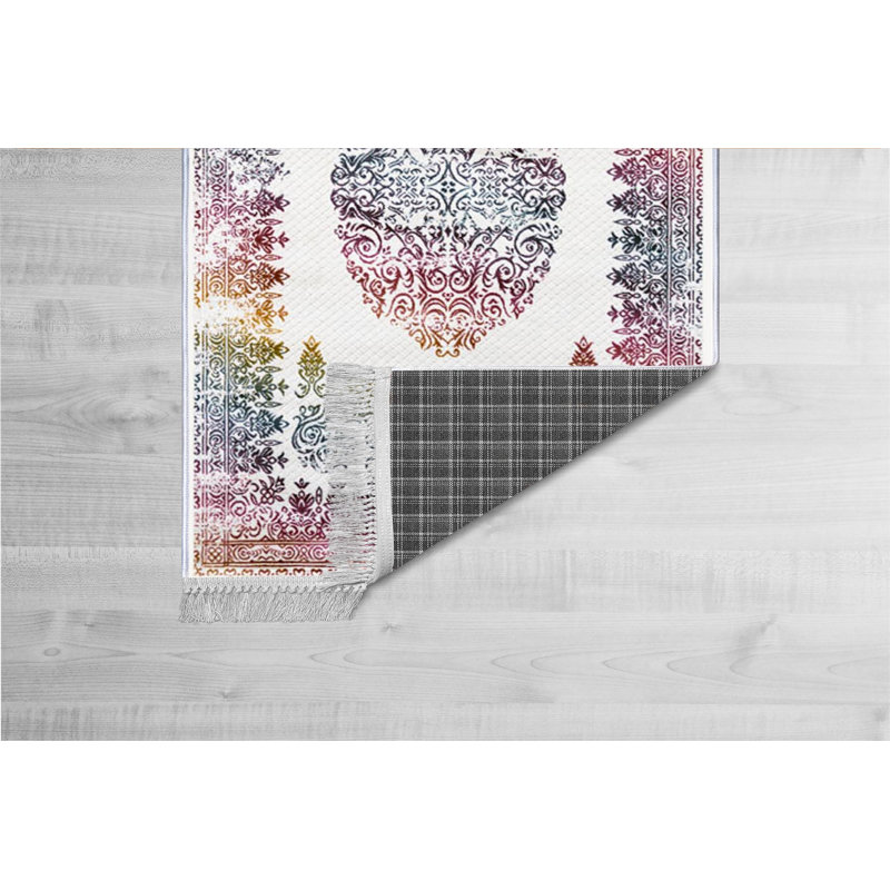 Luxurious Velvet Area Rug (4.6 x 7.2 ft), 100% Antibacterial Fabric, Non-Slip Cotton Backing, Pile Height: 0.4 in | Machine Washable, 3D Digital Print Design | Perfect for Living Room & Bedroom Decor, Soft & Durable
