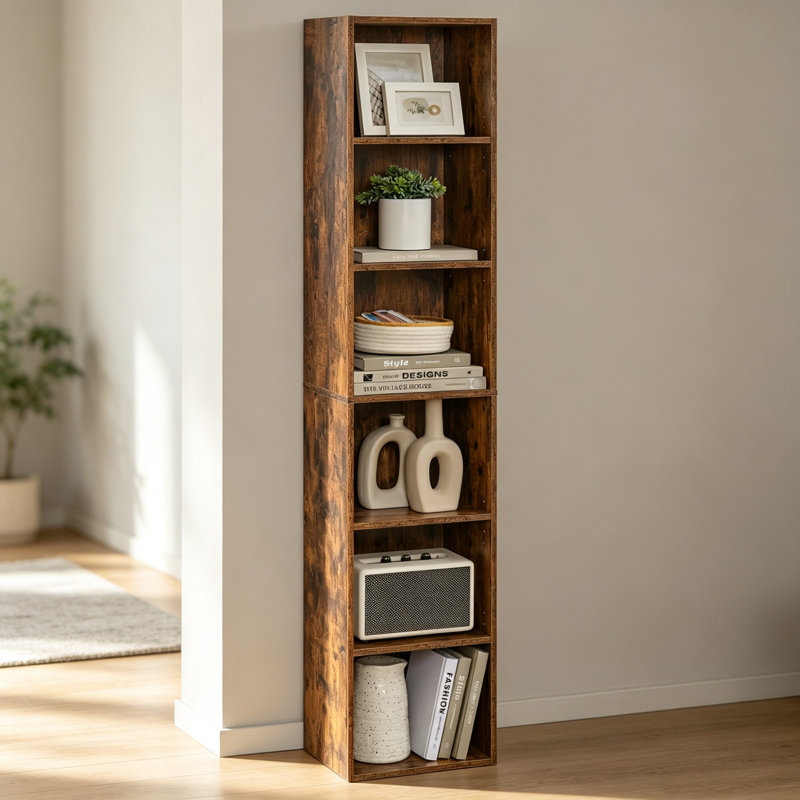 160.7 cm H x 30.2 cm W Bookcase