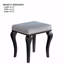 Ensemble de meuble-lavabo 1 pièce avec tabouret rembourré 8 mm
