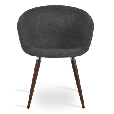 Chaise d’appoint rembourrée en similicuir Tribeca Ana