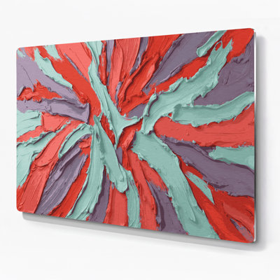 Neo Expressionism 89 Blue Metal Wall Art