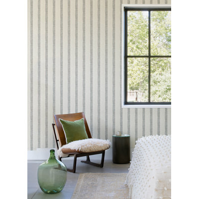 Mandevilla  Vine Stripe Wallpaper