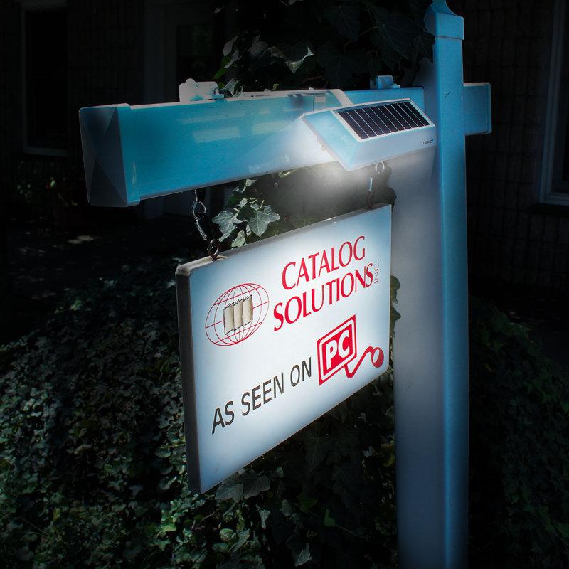 LITEAGENT - Solar LED for Post & Sign Lighting - Includes Adjustable Mounting Bracket
