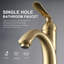 Robinet pour salle de bain à poignée simple avec drain-92395934