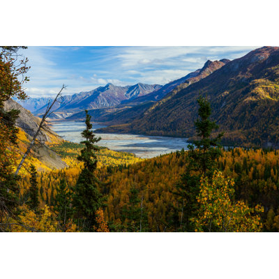 Marsha Matanuska River Valley by MorningDewPhotography - Wrapped Canvas Print