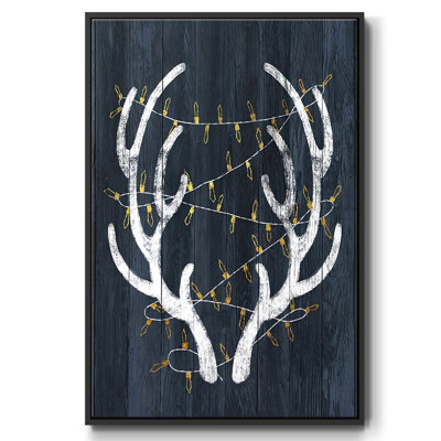 Bois et lumières encadré sur toile