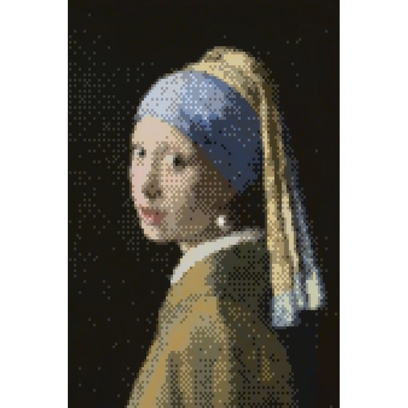 Famous Pixel Portraits I by Victoria Barnes - Wrapped Canvas Print, 46 cm H x 30 cm W