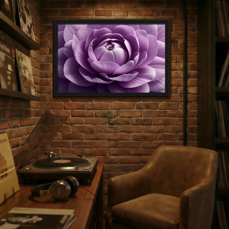 Plantes et fleurs, mauve, rose, gros plan, imprimé floral, H 12 po x l 18 po