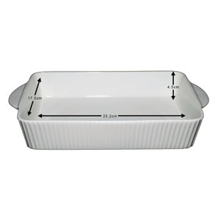 Carnaby Rectangle Porcelain China Baker Bakeware