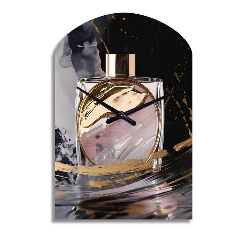 Garner - Arch Shape Unique Fashion Perfume Wall Clock, Moyenne