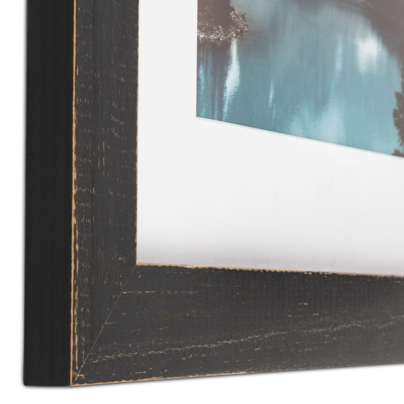 Cadre photo à finition usée Boggs, 12 po x 18 po, Noir