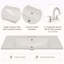 Meuble-lavabo 36 po avec lavabo, armoire de salle de bain avec tiroirs, structure solide et panneau de fibres à densité moyenne-118592889