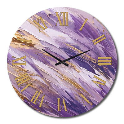 Horloge murale mauve