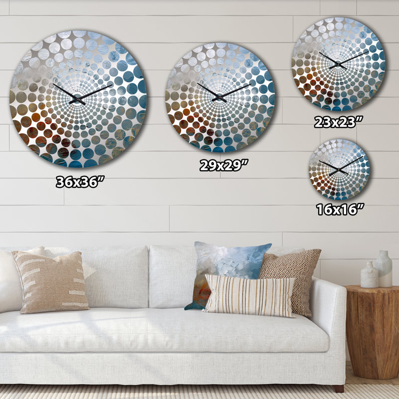 Aved - Horloge murale peinture abstraite, Petit