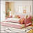 Upholstered Daybed with Integrated Light and Trundle for Extra Sleeping Space, Perfect for Modern and Elegant Living Spaces.-1380149883-1380149884