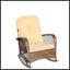 Chaise berçante d'extérieur en osier à assise large-46297773-46297772