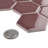 Tribeca 2" Hex Glossy 11-1/8 " x 12-5/8 " Porcelain Mosaic Floor & Wall Tile-49971004