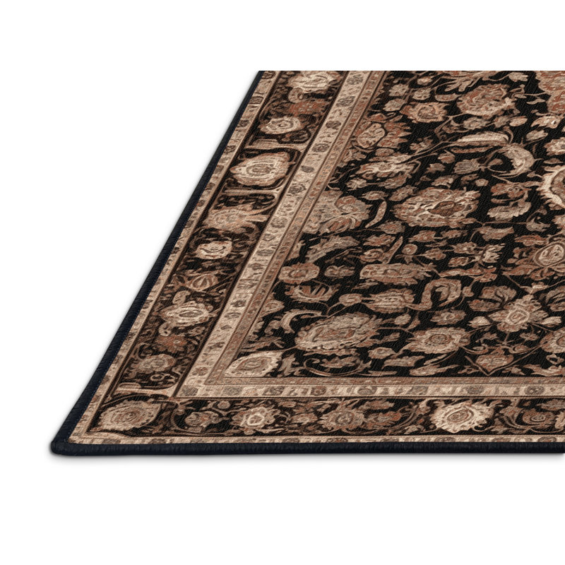 Tapis brun lavable à la machine, Tapis de couloir 2 pi x 5 pi