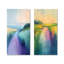 Ensemble de 2 pièces d'art mural bleu et mauve-308761883-308761887