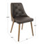 Chaise d'appoint rembourrée et capitonnée Amundi-1165404494